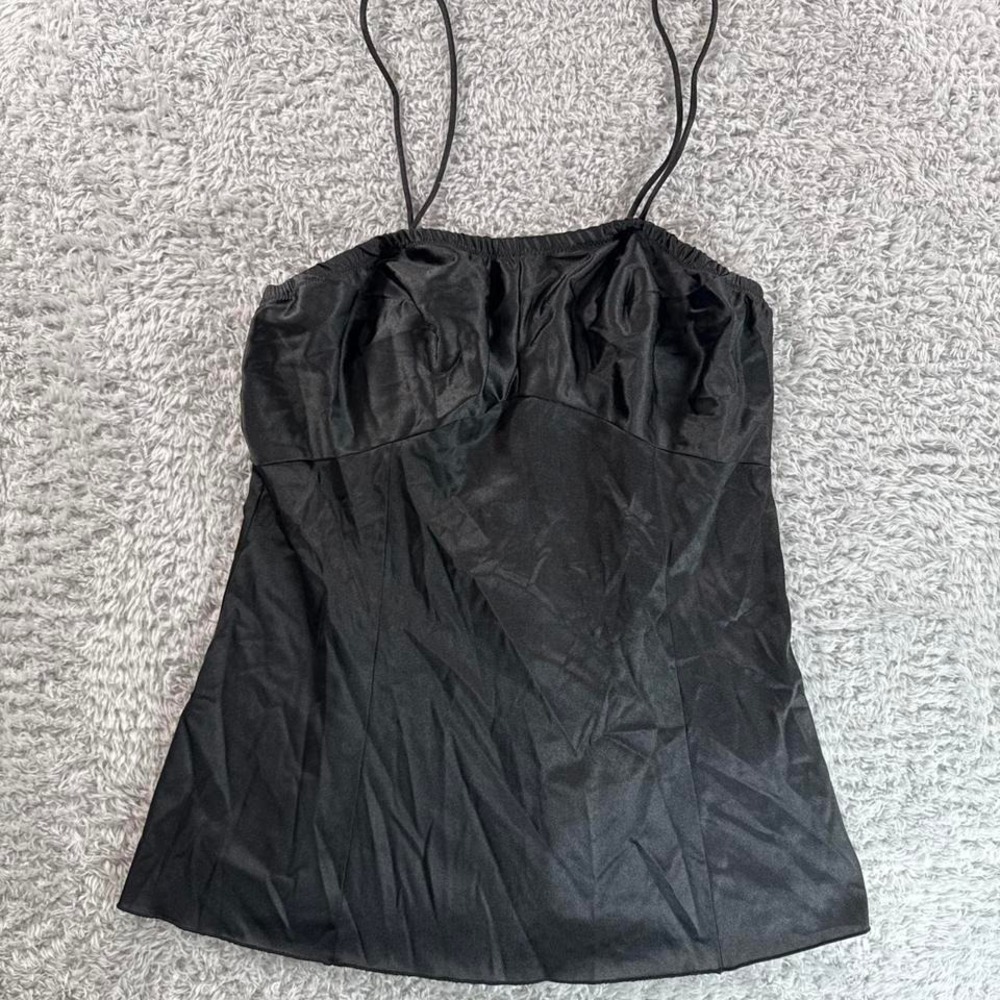 Vanity fair Black pleated cami top
